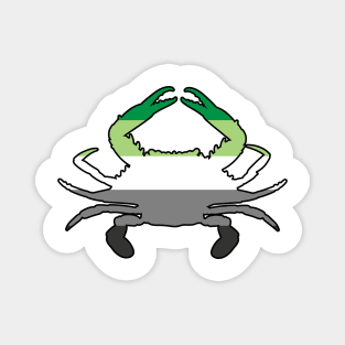 Blue Crab: Aromantic Pride Magnet