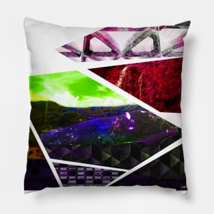 barro negro in oaxaca collage architecture Pillow