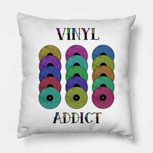 Retro Vinyl Addict Pillow