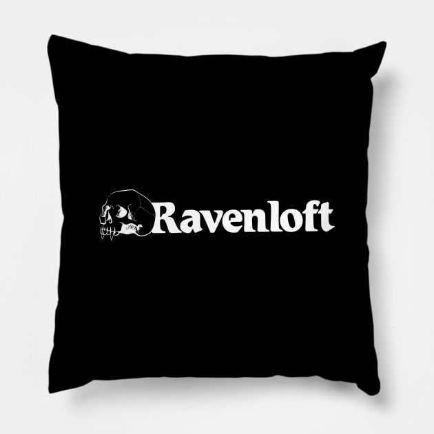 Ravenloft (White) Pillow by Riverlynn_Tavern