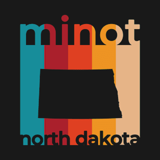 Minot North Dakota Retro T-Shirt