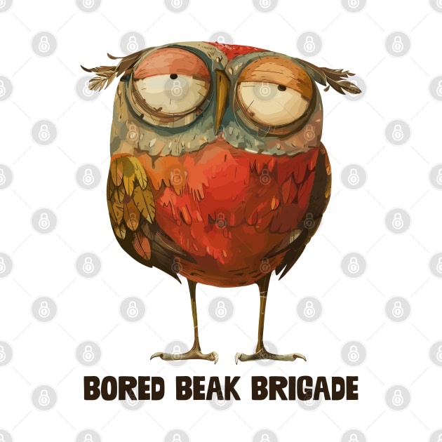 Bored Beak Brigade by aphian