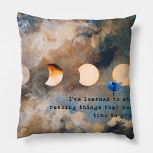 Moon sky love aesthetics music notes flowers cottagecore vintage retro romantic nature gift ideas clouds gifts for her gifts quotes Pillow