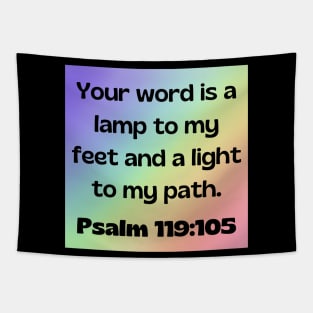 Bible Verse Psalm 119:105 Tapestry