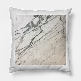 minimalist feminine preppy girly chic white marble Pillow