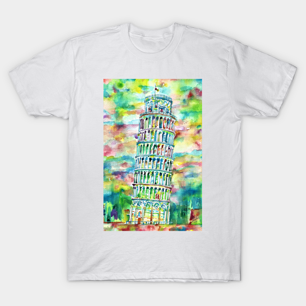 leaning tower of pizza mansfield tee shirt-pisa