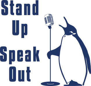 Stand up Speak out Penguin Magnet