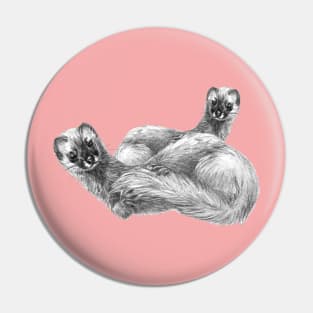 Siberian Weasel Kolinsky Kolonok Pin