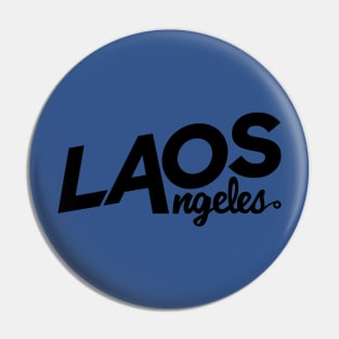 Laos Angeles Black Logo Pin