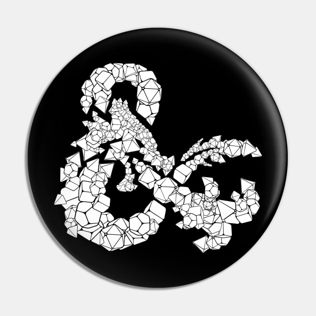 Dragons & Dice Pin by Shiron