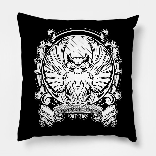 Court of Owls Pillow by Kematica