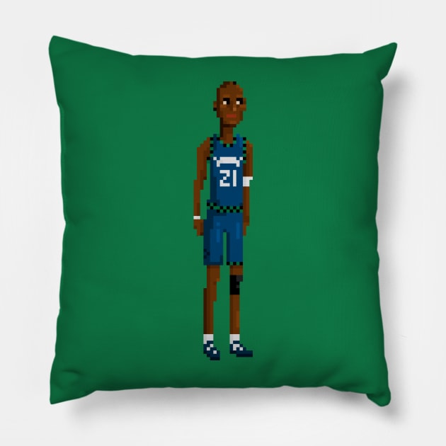 KG-Timberwolves Pillow by PixelFaces