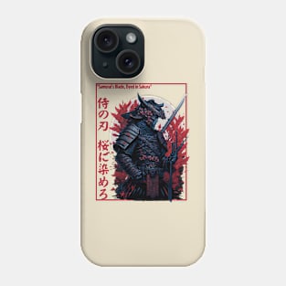 The Samurai's Blade , Japanese typography, Design Phone Case