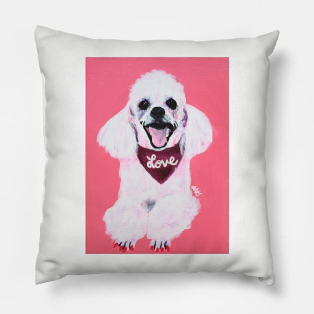 Nilla the Poodle Pillow by AmandaAAnthony