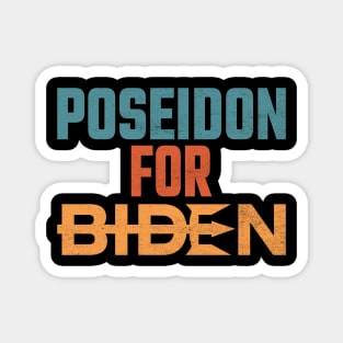 Poseidon For Biden Magnet