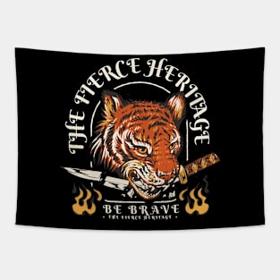 Tiger Tenacity Tapestry