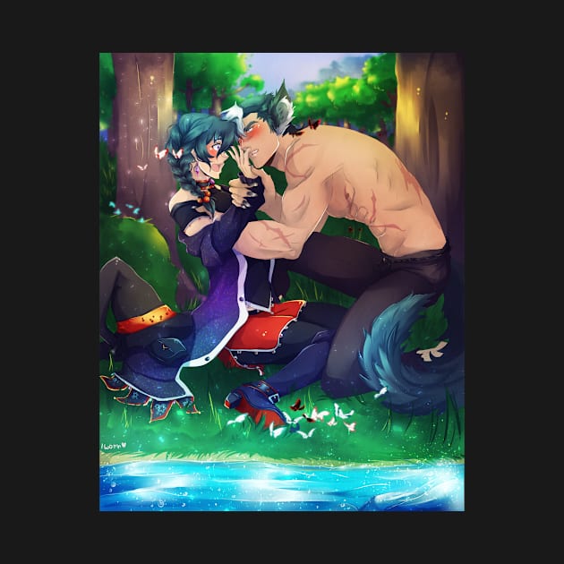 Sheith - Wolf & Witch by Iwonn