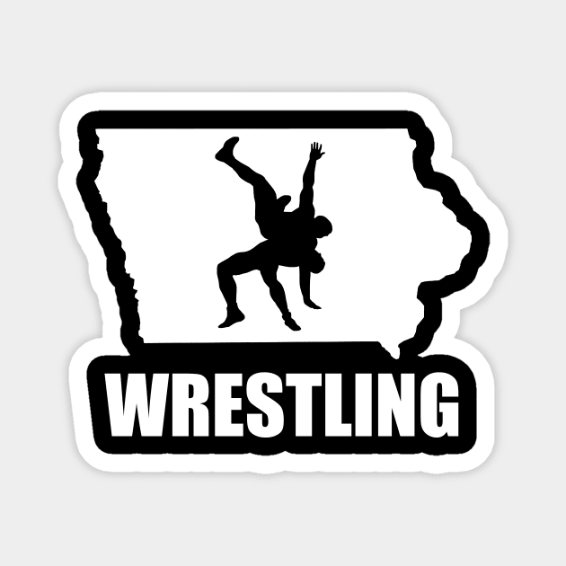 Iowa Wrestling Magnet by Ruiz Combat Grappling