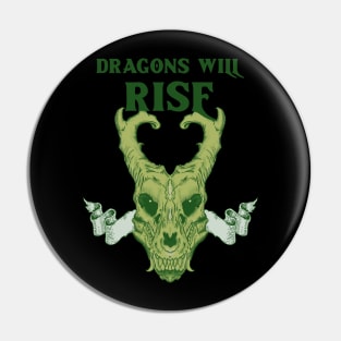 Dragons Will Rise - Green Dragon Pin