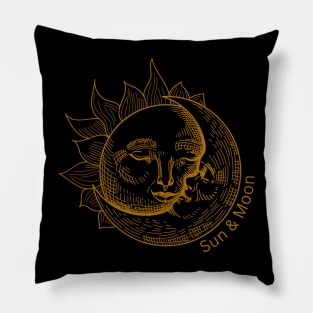 Celestial Sun & Moon Shirt, Sun Moon Stars Tee, Mystical Tee, Moon and Stars, Bohemian Tshirt Pillow