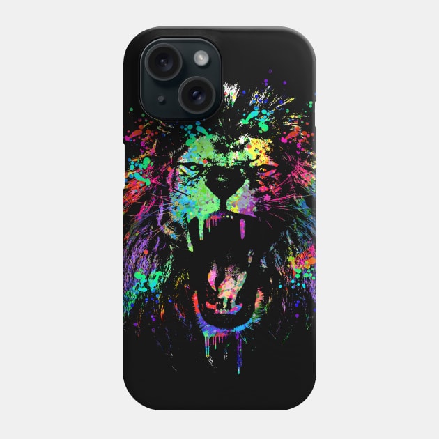 Technicolor Lion Phone Case by clingcling