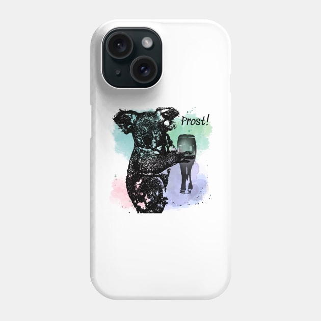 Prost! With a koala beer / bear Phone Case by Bailamor