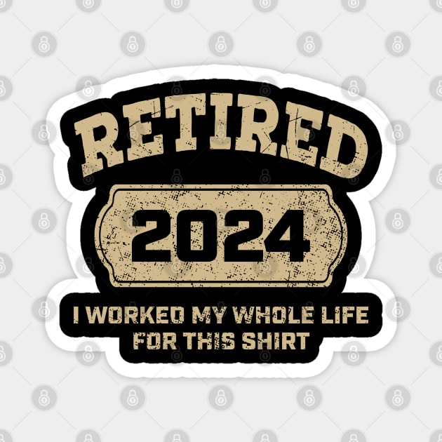 retired-2024 Magnet by lisiousmarcels