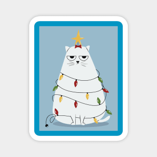 Gato Navideño Magnet