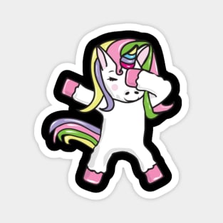 Cute Dabbing Unicorn Pastel Colors Magnet