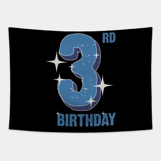 3rd Birthday for boys Tapestry