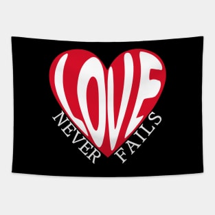 Love Never Fails Tapestry