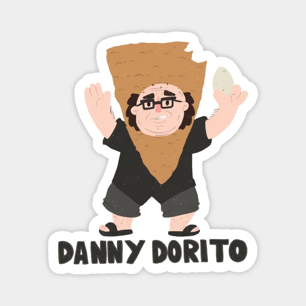 Danny Dorito Magnet by paigedefeliceart@yahoo.com