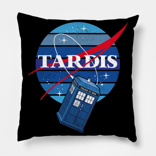 Nasa Tardis parody Space Pillow by TEEWEB