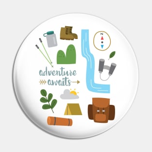 Adventure Awaits Pin