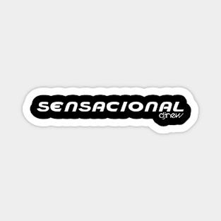 Sensacional - White Logo Magnet