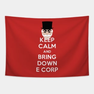 Keep Calm and Bring Down E Corp Tapestry