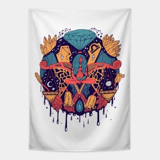 Retro Triad Mystic Libra Tapestry