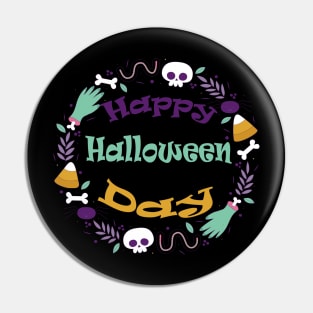 Happy Halloween Day Pin