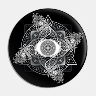 Divine Masculine Sacred Geometry Design Pin