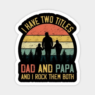 Dad and Papa Magnet