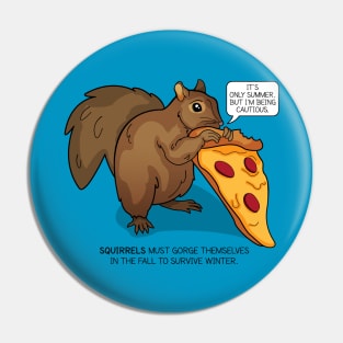 Pizza Squirrel by Zoodraws Pin