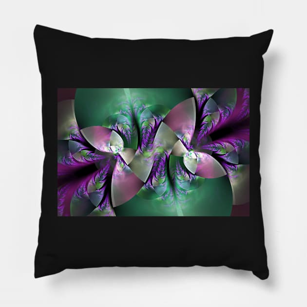 Crystal leaves Pillow by krinichnaya