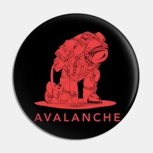 Avalanche  Crypto Cryptocurrency AVAX  coin token Pin