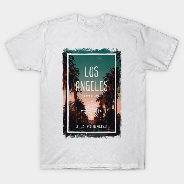 Dyster romersk Simuler Los Angeles, LA, US, the city of angels - Los Angeles - T-Shirt | TeePublic