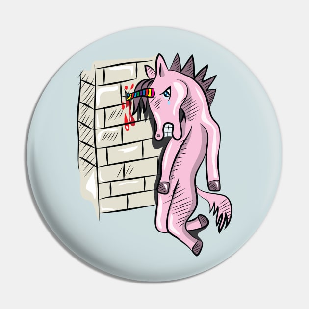 Sick Unicorn Pin by martinussumbaji