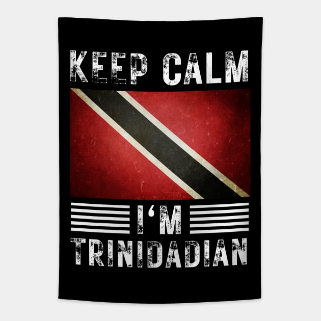Keep Calm I'm Trinidadian Tapestry by footballomatic
