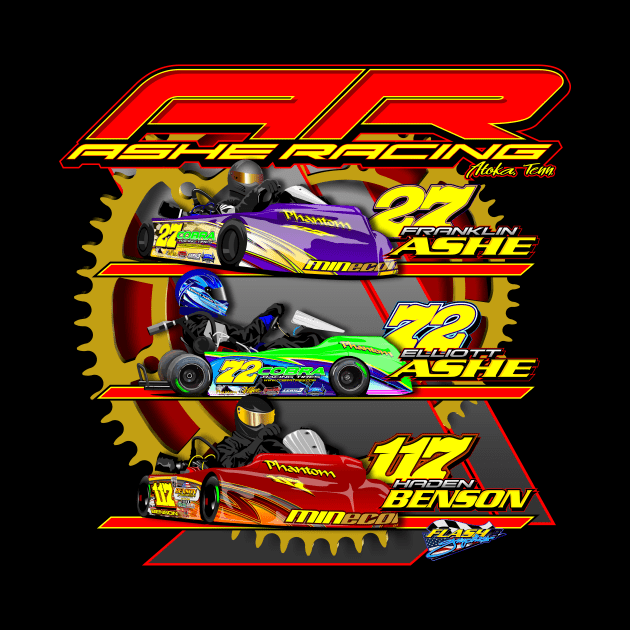 Ashe Racing Team Logo with Drivers by FLASHe Graphics