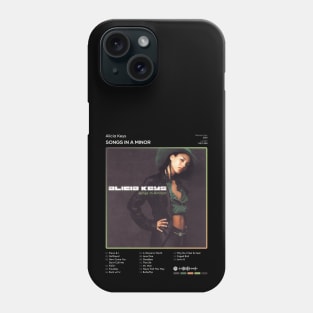 Alicia Keys - Songs In A Minor Tracklist Album Phone Case