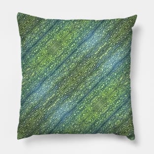 Green Veggie Skin Pattern Pillow