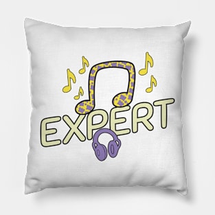 Music expert cute notes Pillow